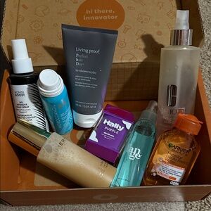 $15 grab bagClinique and Living Proof Hair and Skincare Set